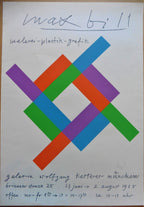 Max Bill hand signed original art poster - 16.5"×23.4" (42×59.5cm)