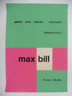 Max Bill Original Kunstplakat signiert nummeriert - 16,5"×23,6" (42×60cm)