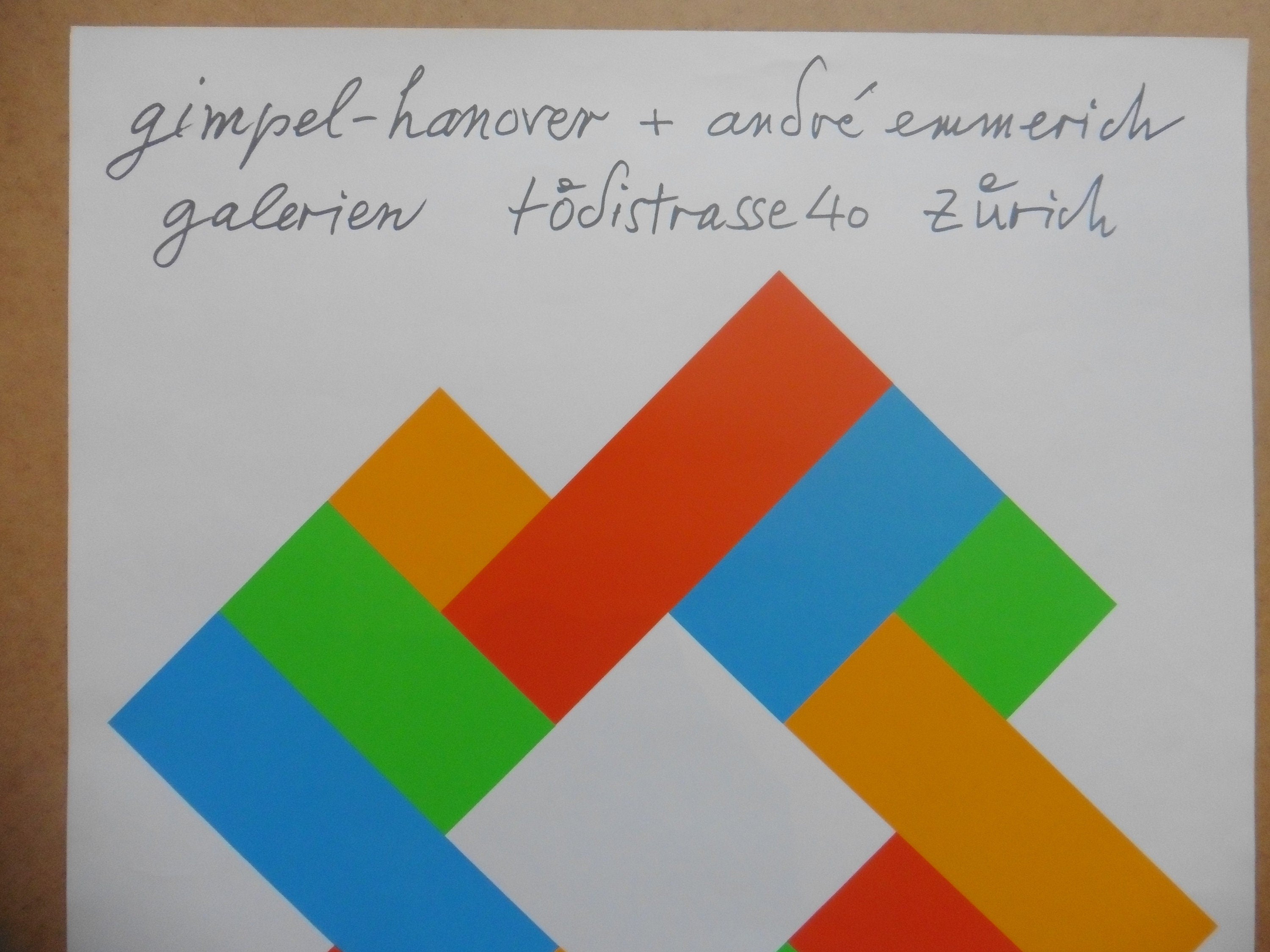 Max Bill Original Serigraphie-Kunstposter 1982 – 50×70 cm