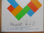 Max Bill Original Serigraphie-Kunstposter 1982 – 50×70 cm