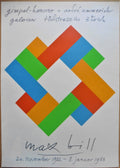 Max Bill Original Serigraphie-Kunstposter 1982 – 50×70 cm