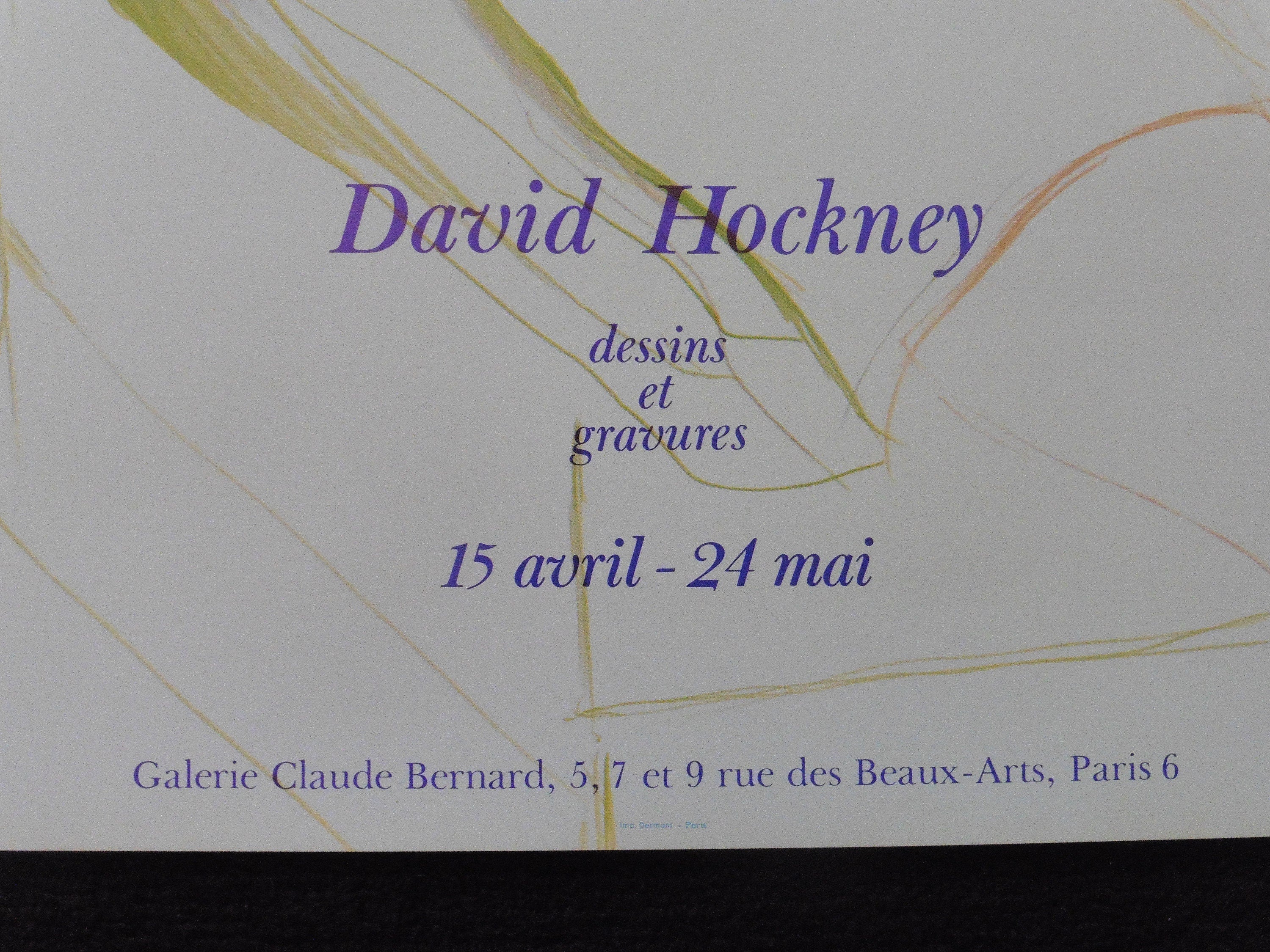 David Hockney original art poster - 17.7"×25.2" (45×64cm)