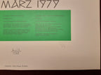 Max Bill original handsigniertes Kunstplakat – 70×100 cm