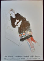 David Hockney original art poster - 24.9"×34.9" (63.3×88.7cm)