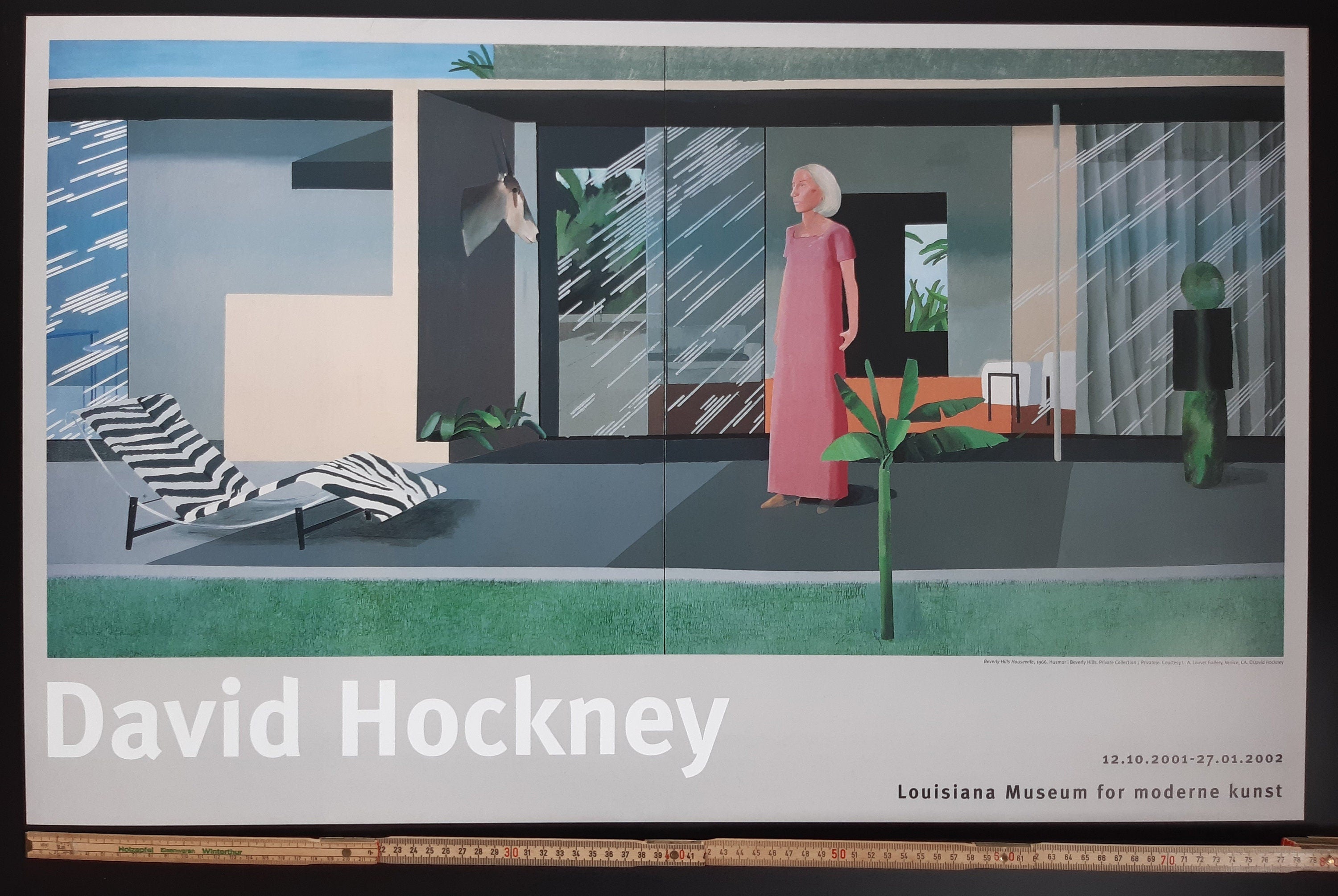 David Hockney original art poster - 19.7"×31.5" (50×80cm)