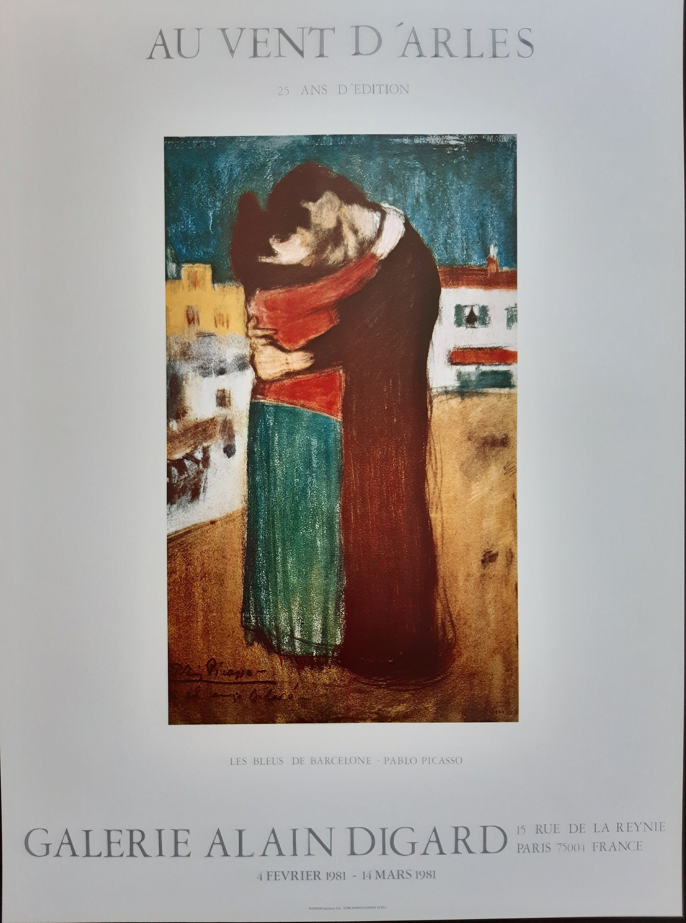 Original-Kunstposter von Pablo Picasso - 60×80cm
