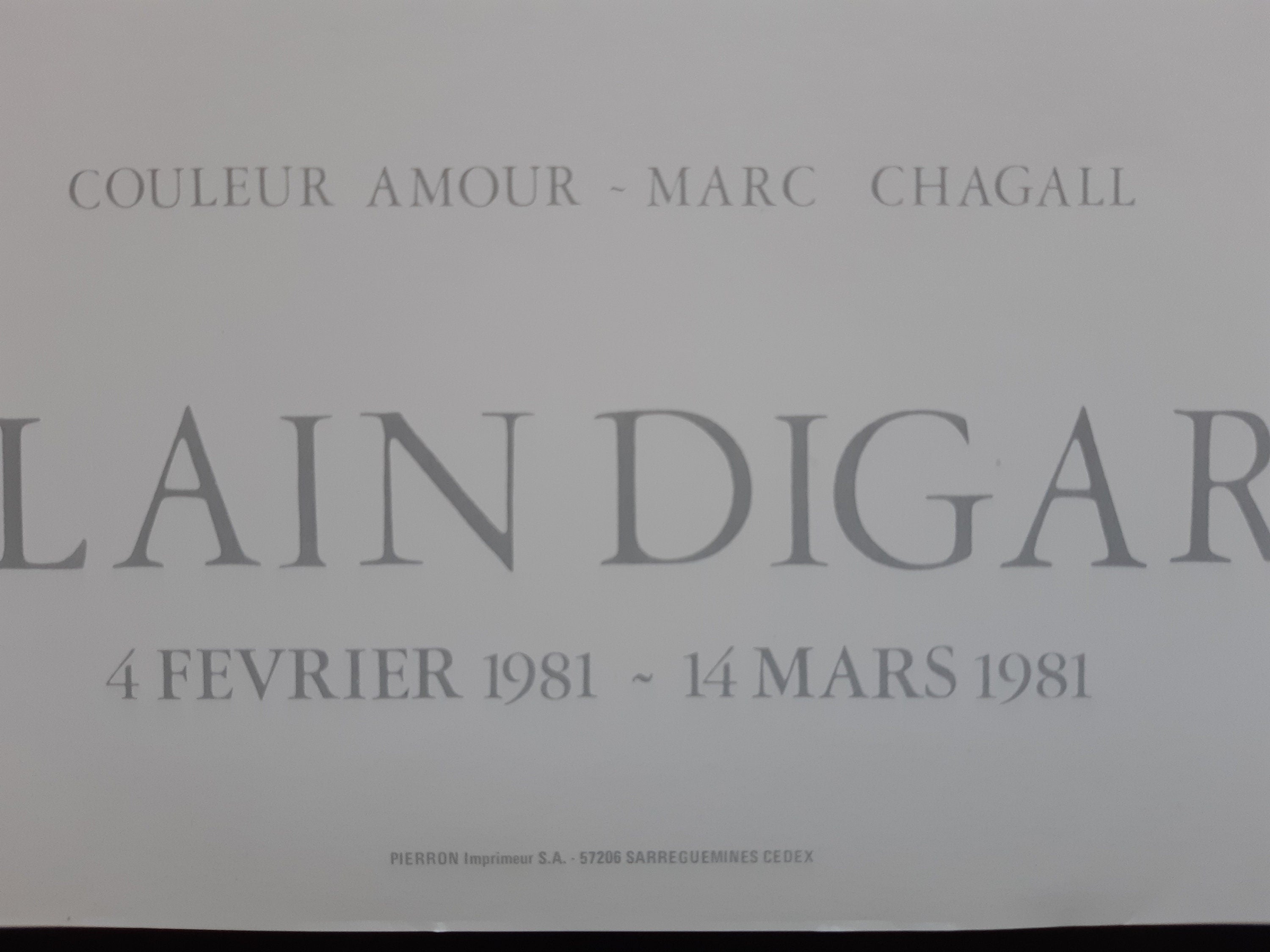 Marc Chagall original art poster - 23.6"×31.5" (60×80cm)