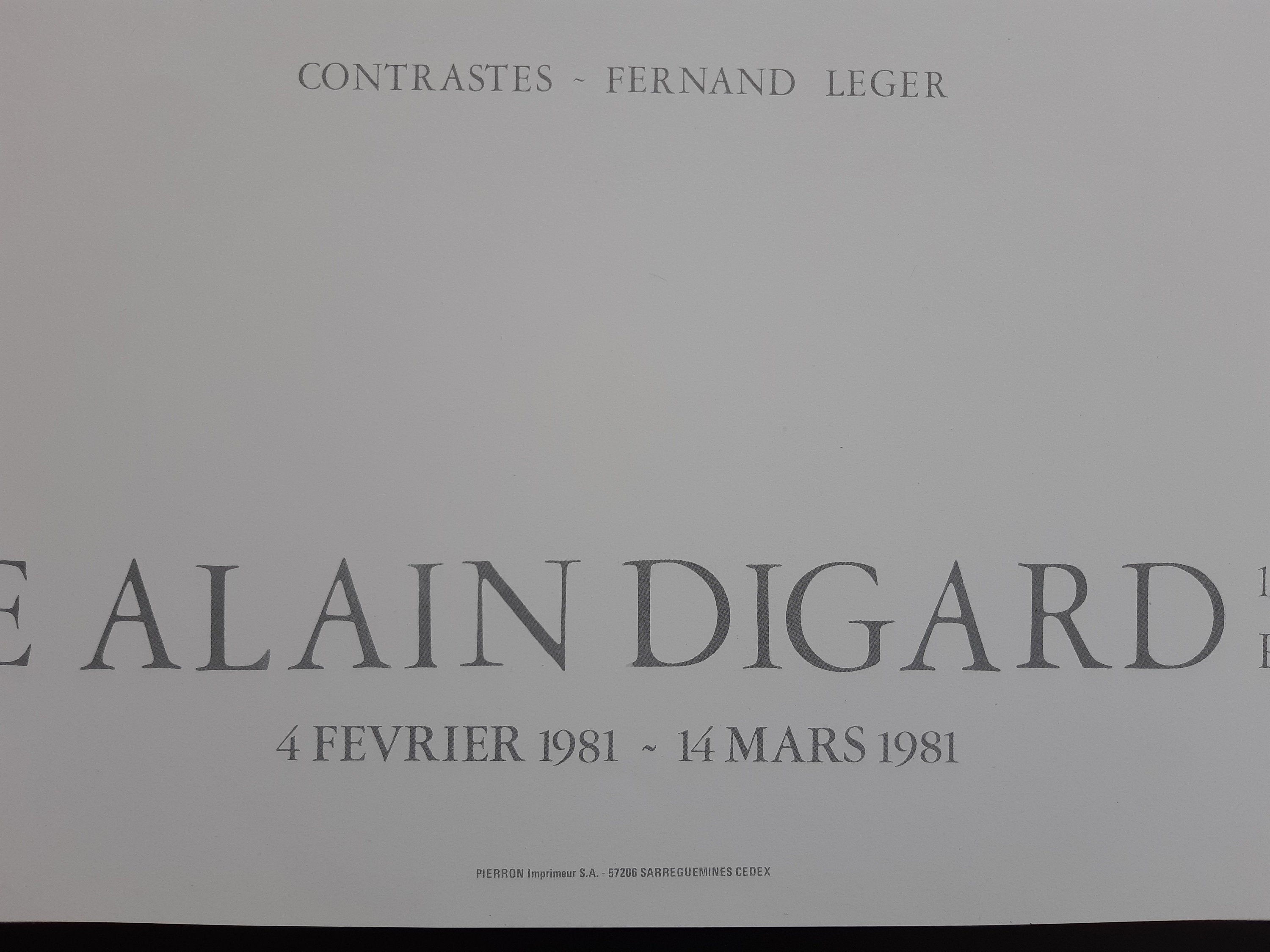 Fernand Léger original art poster - 23.6"×31.5" (60×80cm)