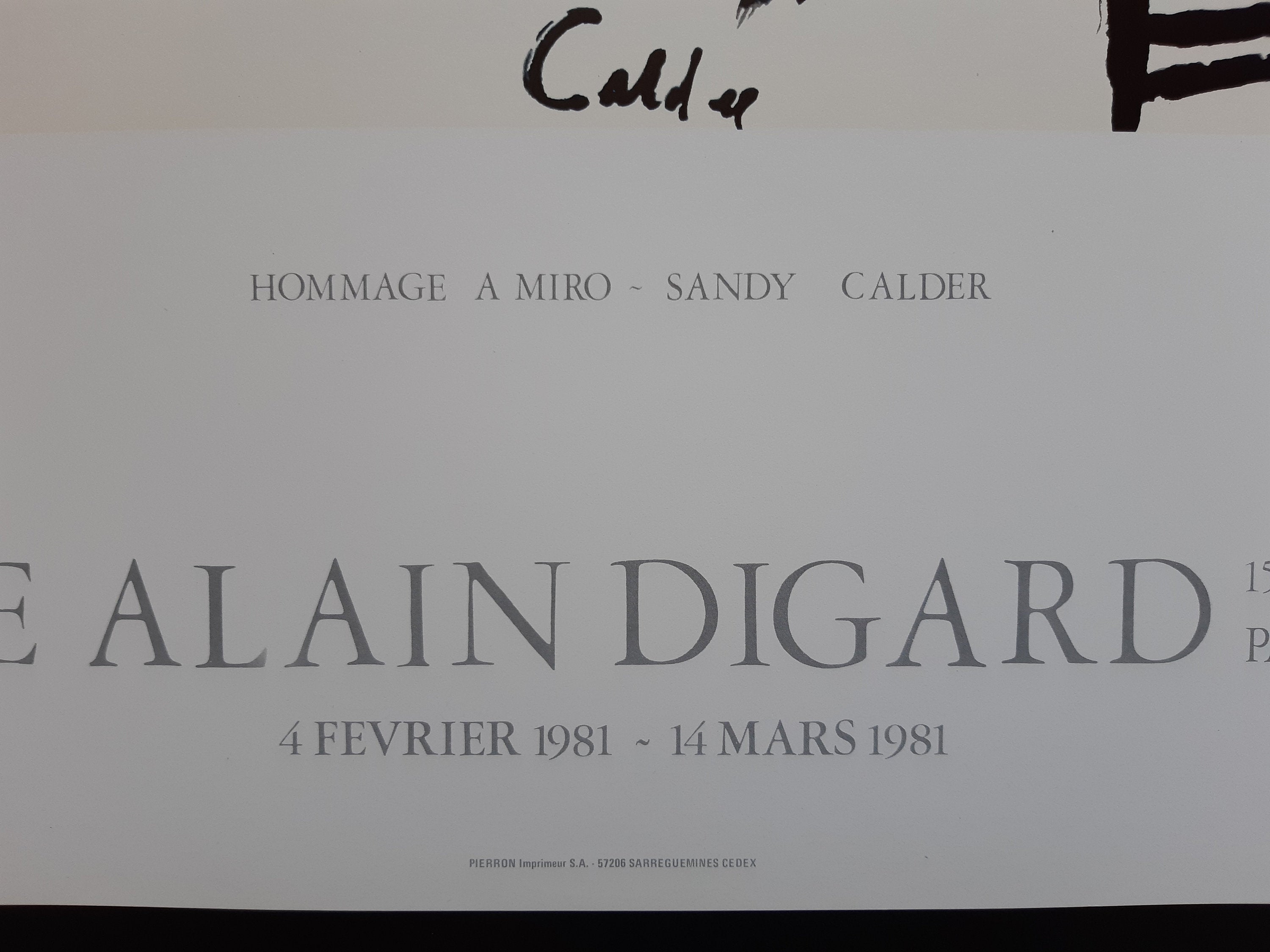 Calder Original-Kunstplakat – 60×80 cm