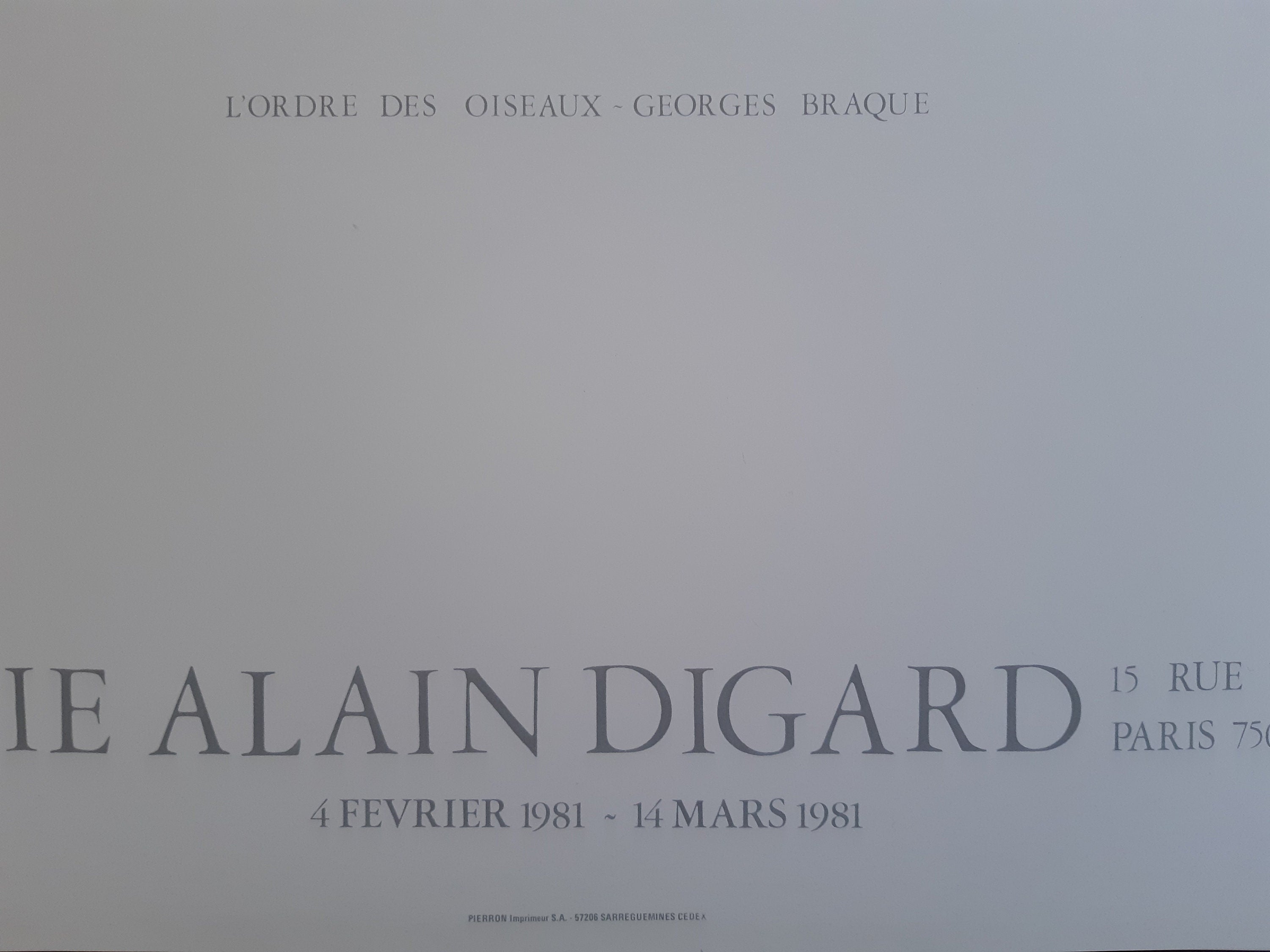 Georges Braque original art poster - 23.6"×31.5" (60×80cm)