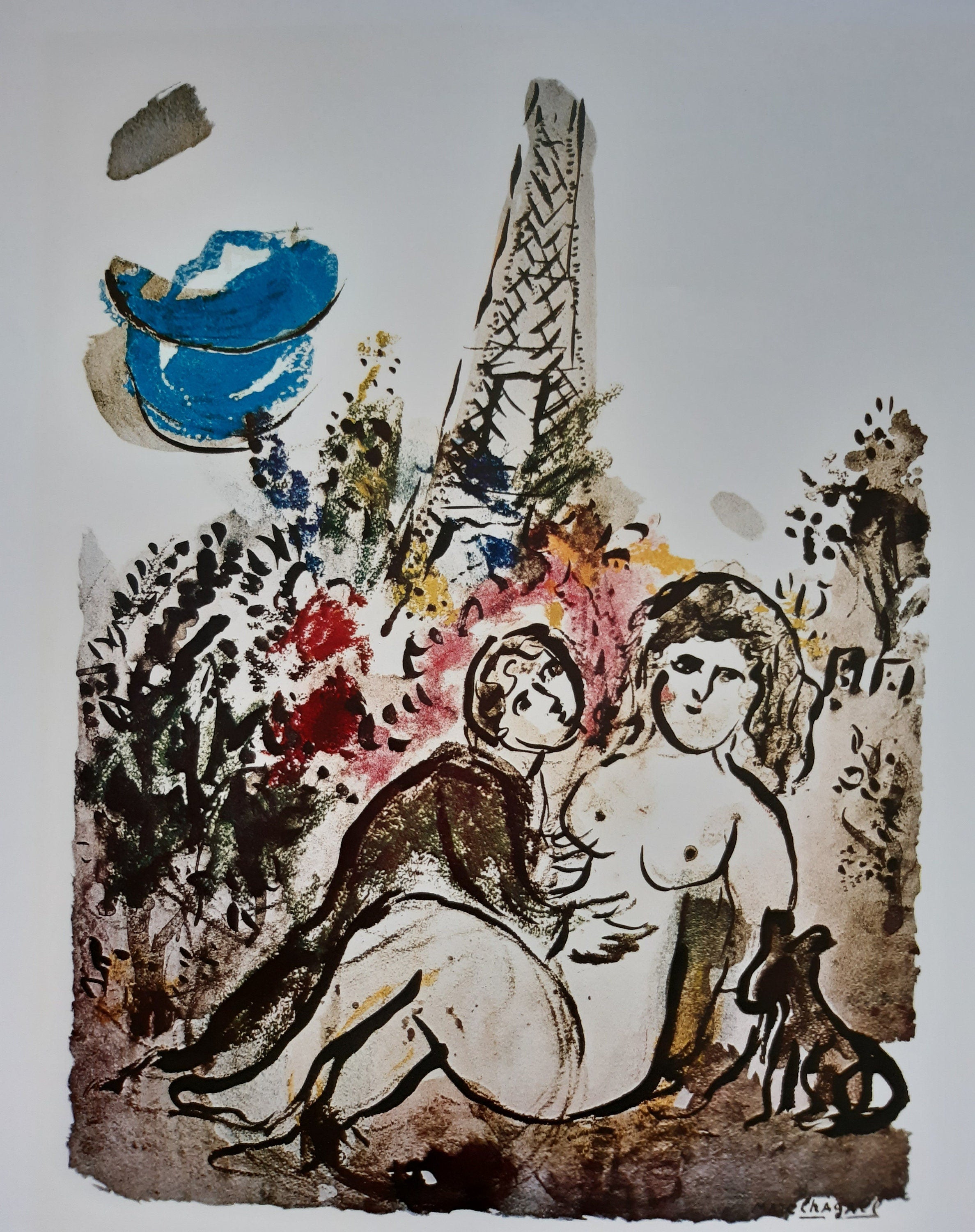 Marc Chagall original art poster - 23.6"×31.5" (60×80cm)