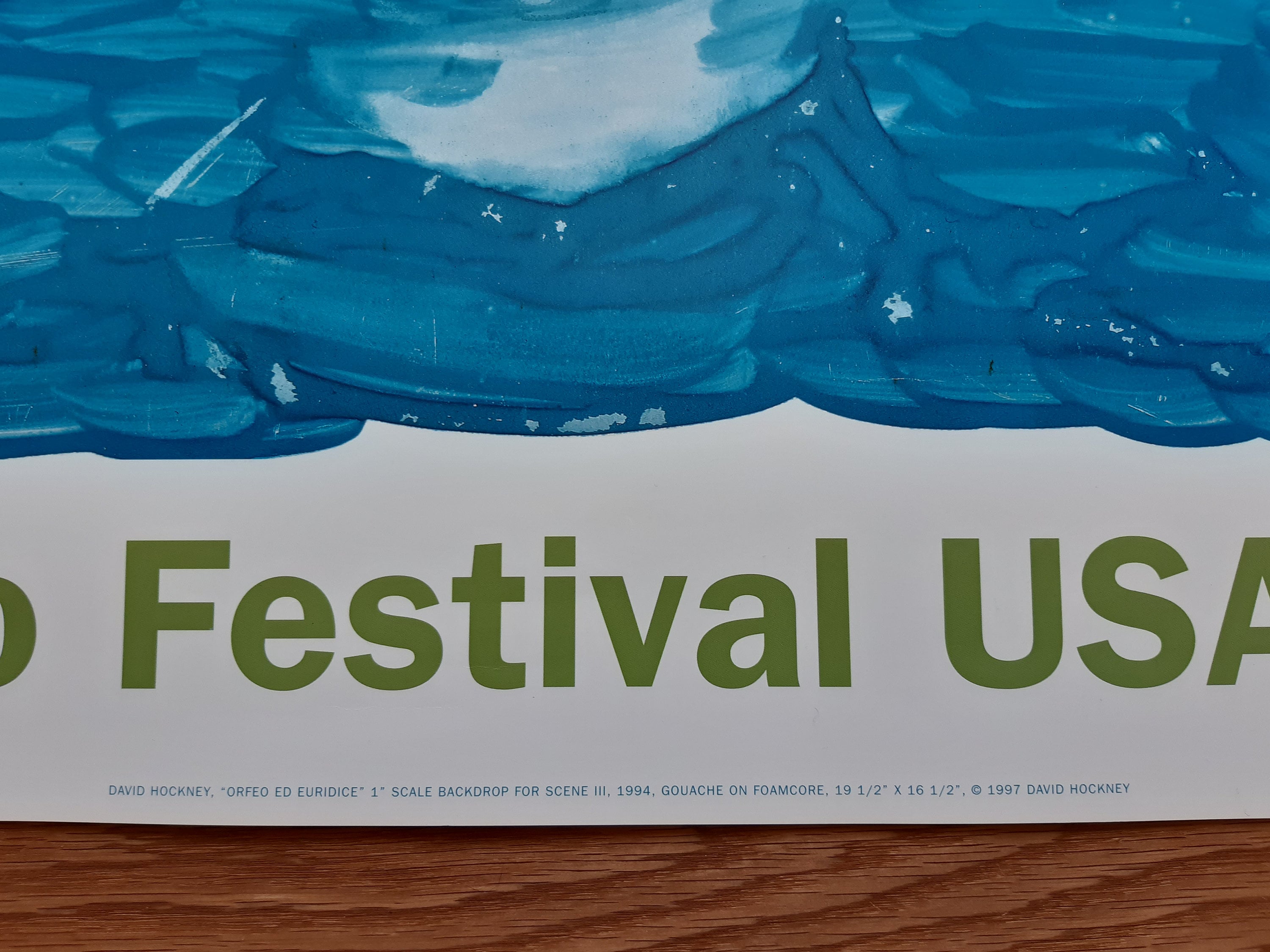 David Hockney original art poster Spoleto Festival - 27.0"×39.4" (68.5×100cm)