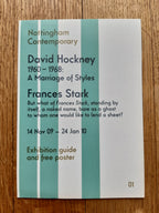David Hockney original art poster folded - 28.3"×19.4" (72×49.2cm)