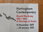 David Hockney original art poster folded - 28.3"×19.4" (72×49.2cm)