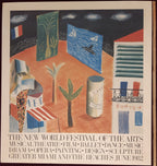 David Hockney original vintage art poster - 35.8"×38.6" (91×98cm)