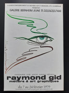 Raymond Gid original art poster - 15.9"×23.6" (40.5×60cm)