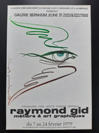 Raymond Gid original art poster - 15.9"×23.6" (40.5×60cm)
