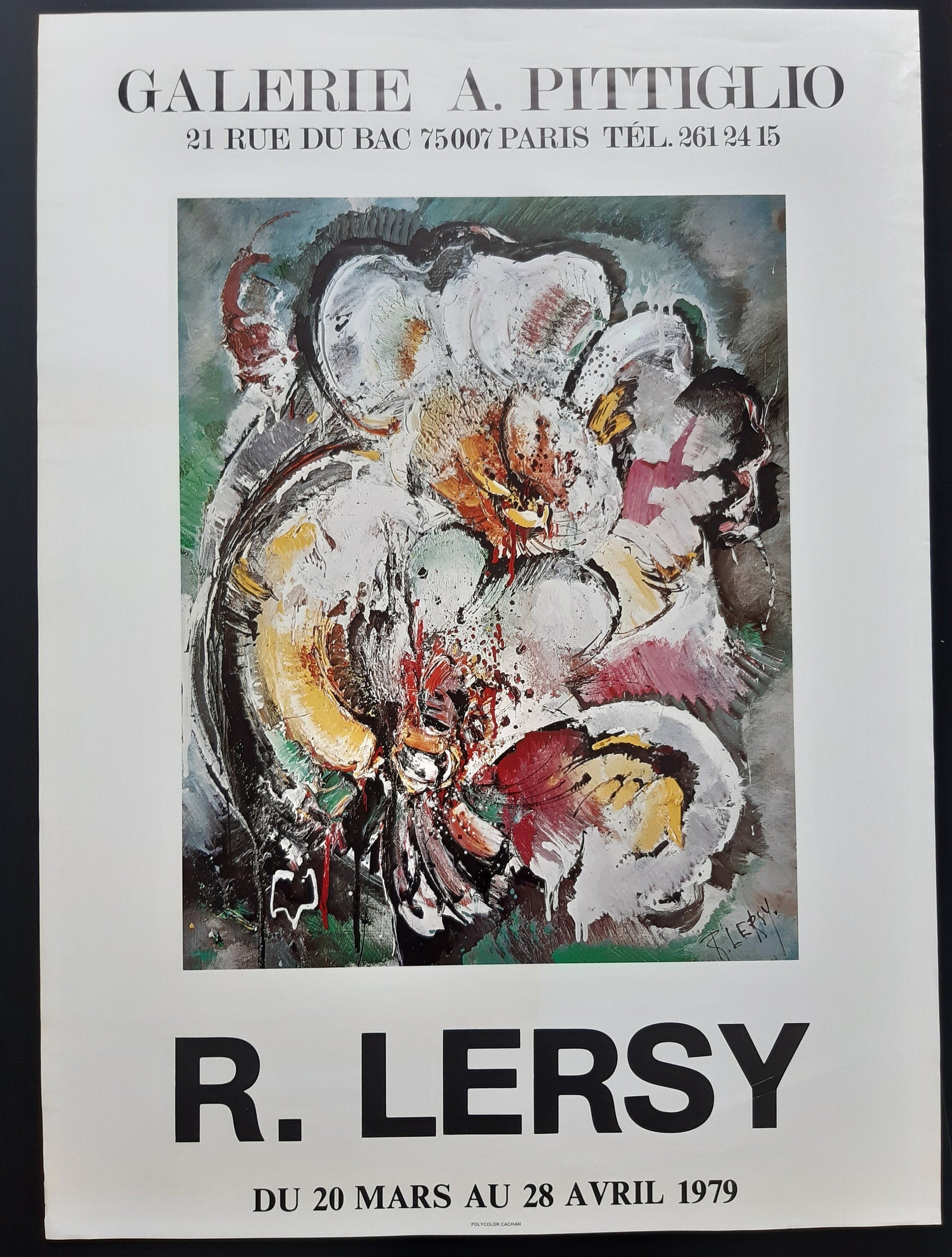 Roger Lersy original art poster - 20.1"×27.6" (51×70cm)