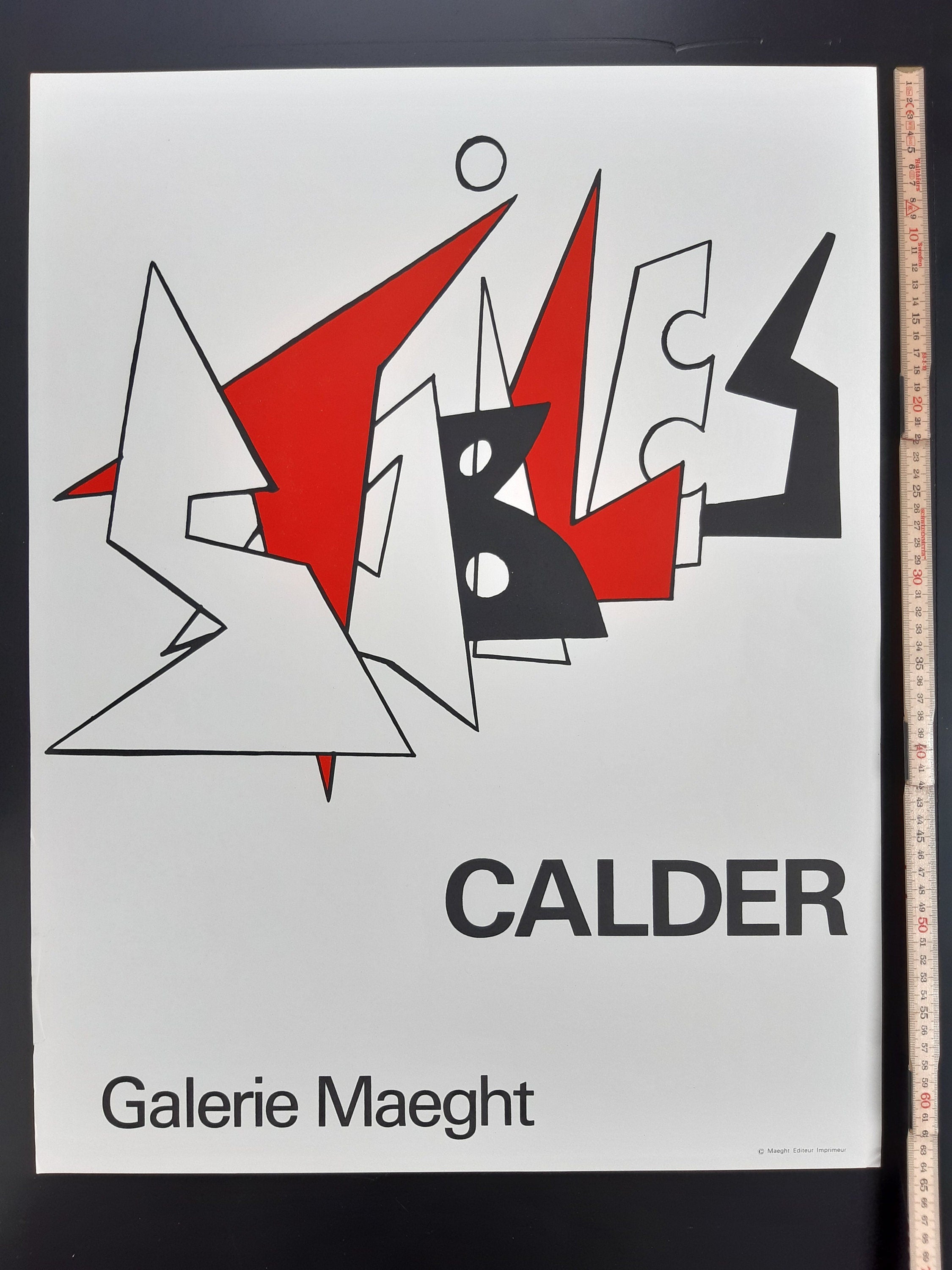 Calder Original-Kunstplakat – 49,5 × 65 cm
