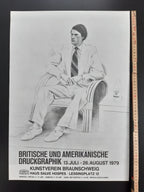 David Hockney original art poster - 16.5"×23.2" (42×59cm)