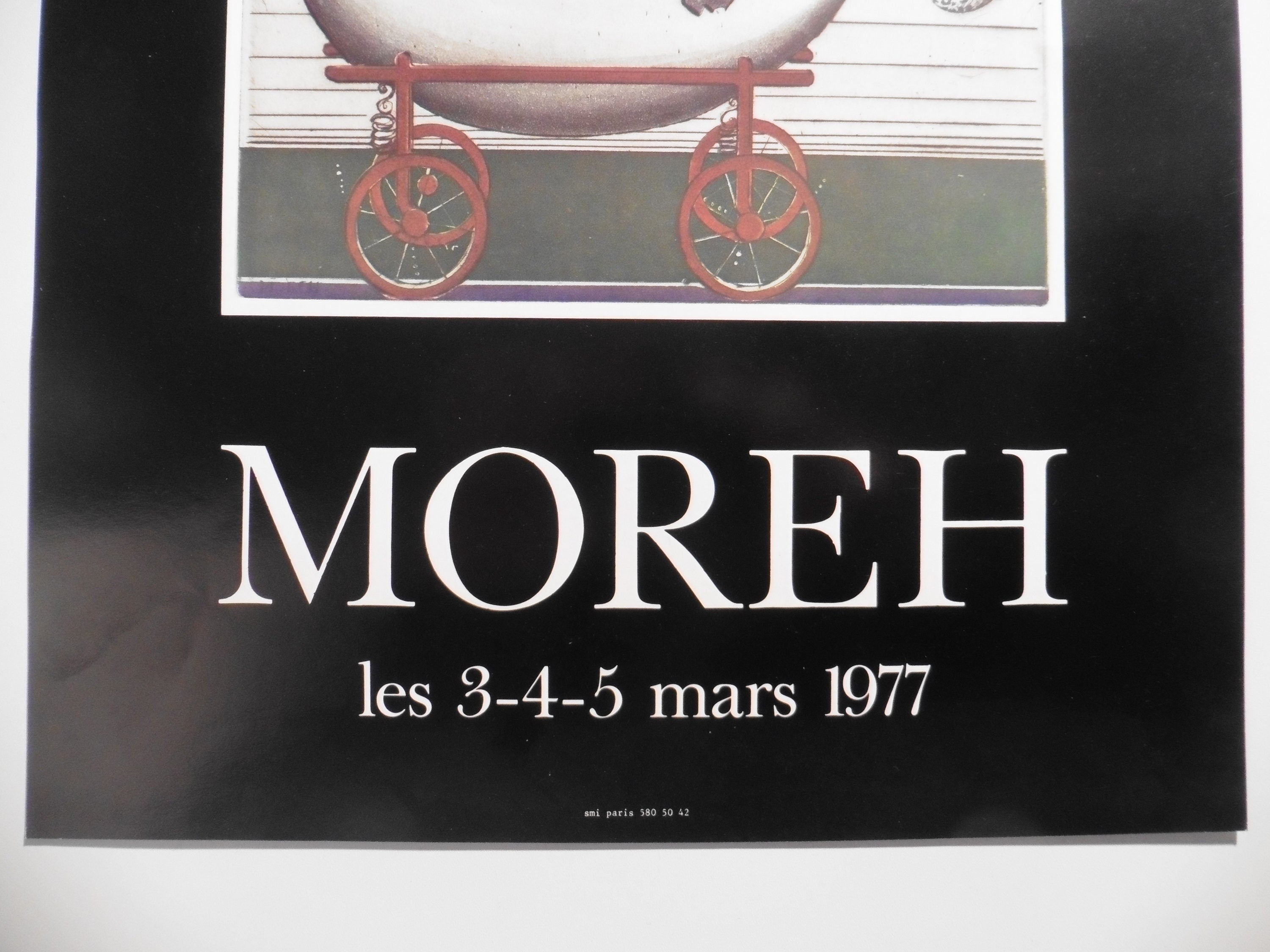Mordecaï Moreh Original-Kunstplakat – 31 × 56 cm (12,2″ × 22,0″)