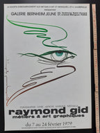 Raymond Gid original art poster - 15.9"×23.6" (40.5×60cm)