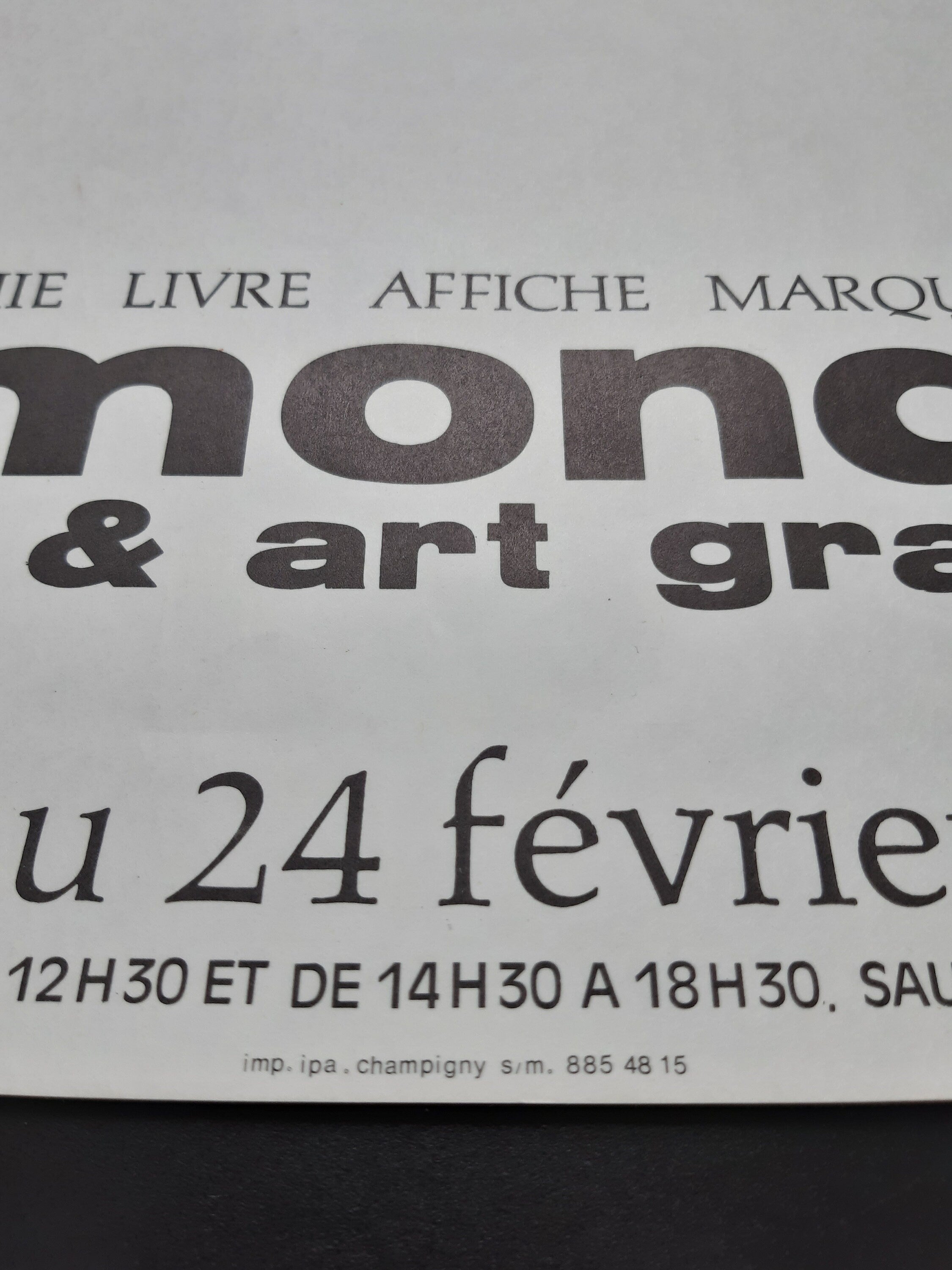 Raymond Gid original art poster - 15.9"×23.6" (40.5×60cm)
