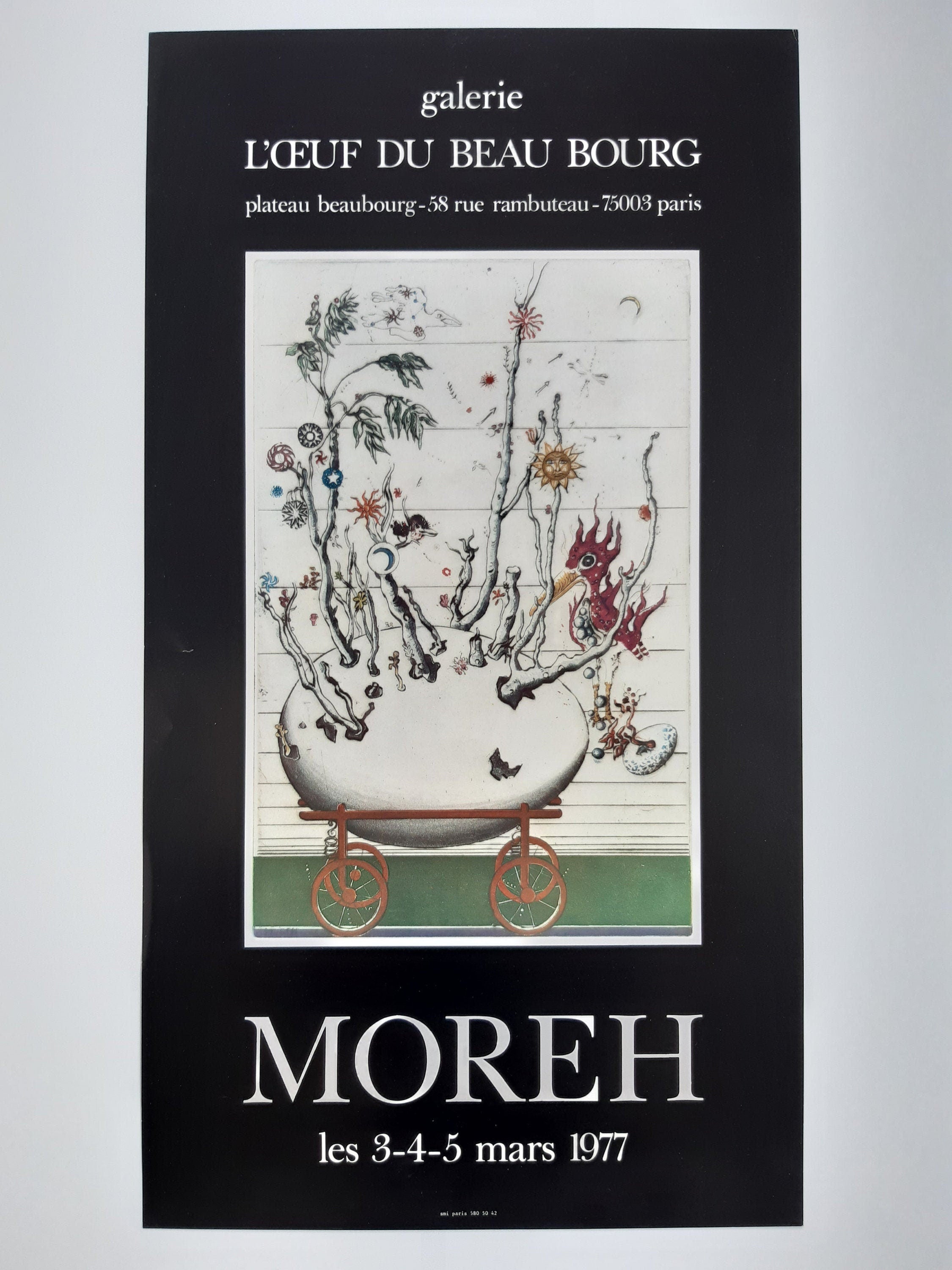 Mordecaï Moreh Original-Kunstplakat – 31 × 56 cm (12,2″ × 22,0″)