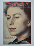Queen Elizabeth II original art poster folded - 20.1"×29.9" (51×76cm)