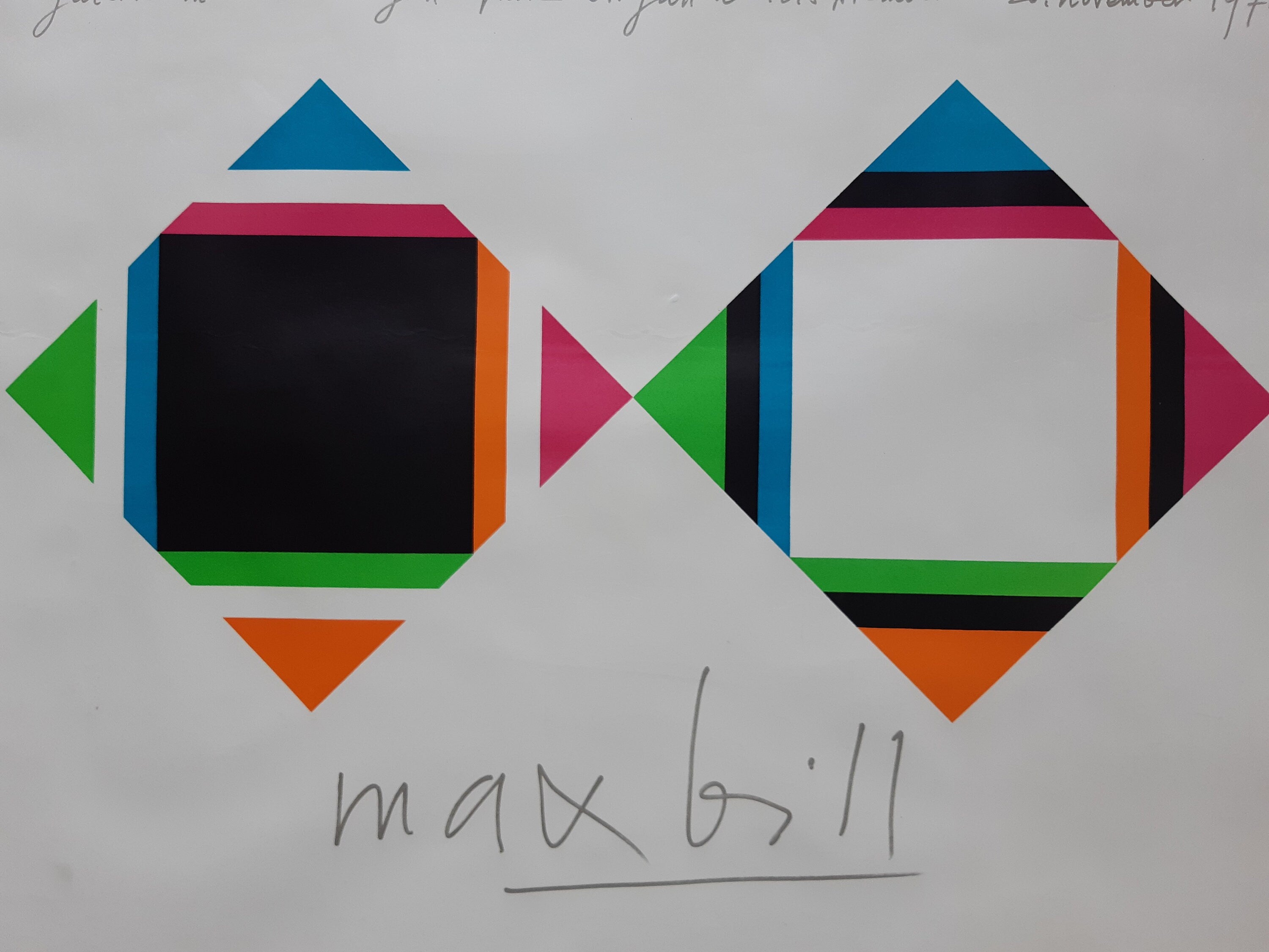 Max Bill Vintage-Kunstposter – 63×78 cm
