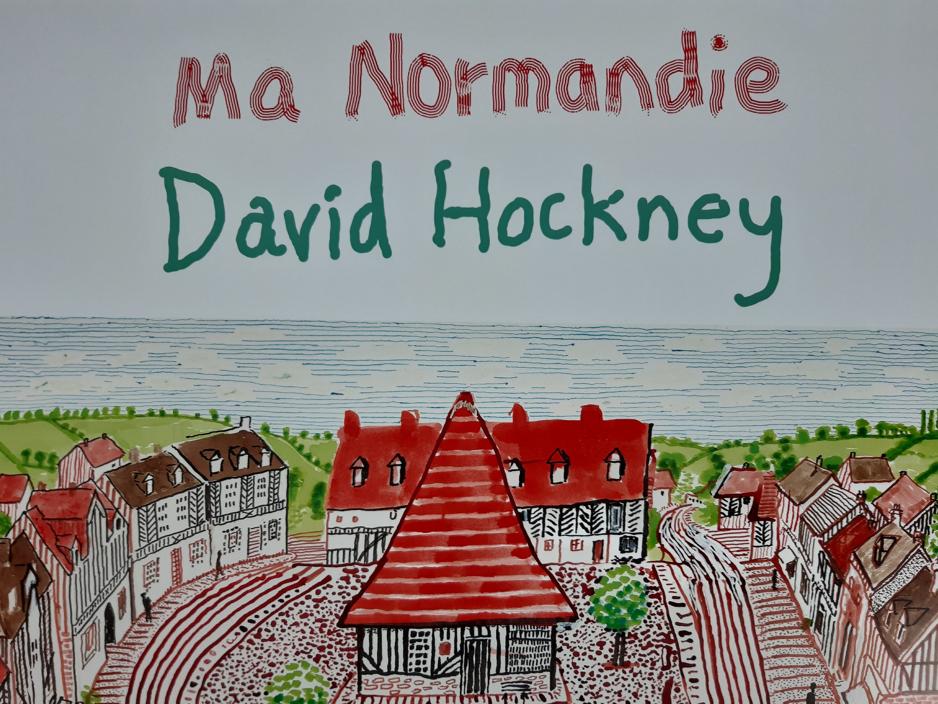 David Hockney original art poster - 23.6"×31.5" (60×80cm)