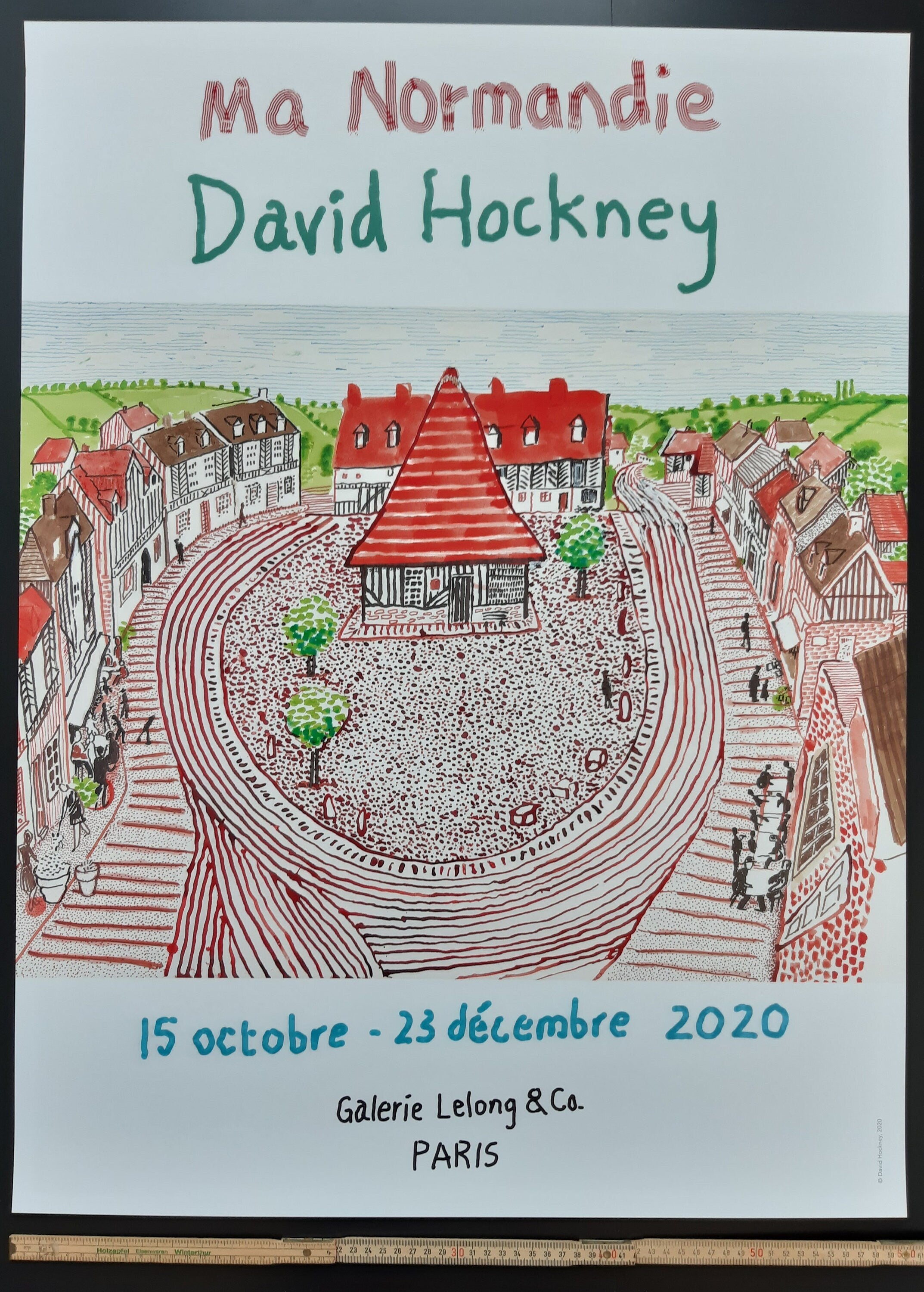David Hockney original art poster - 23.6"×31.5" (60×80cm)