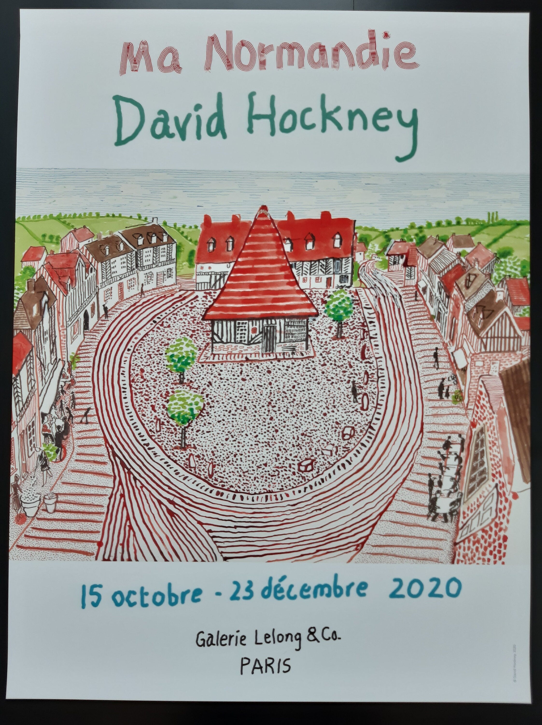 David Hockney original art poster - 23.6"×31.5" (60×80cm)