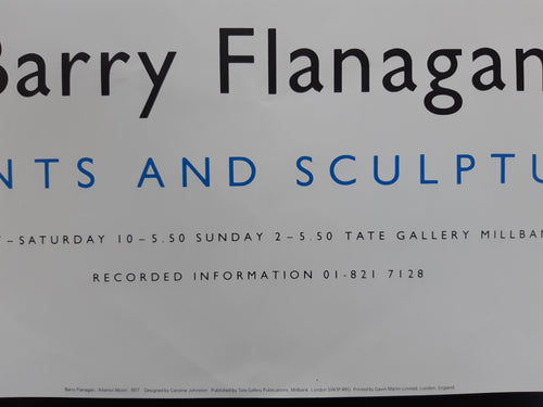 Barry Flanagan original art poster - 20.1"×29.9" (51×76cm)