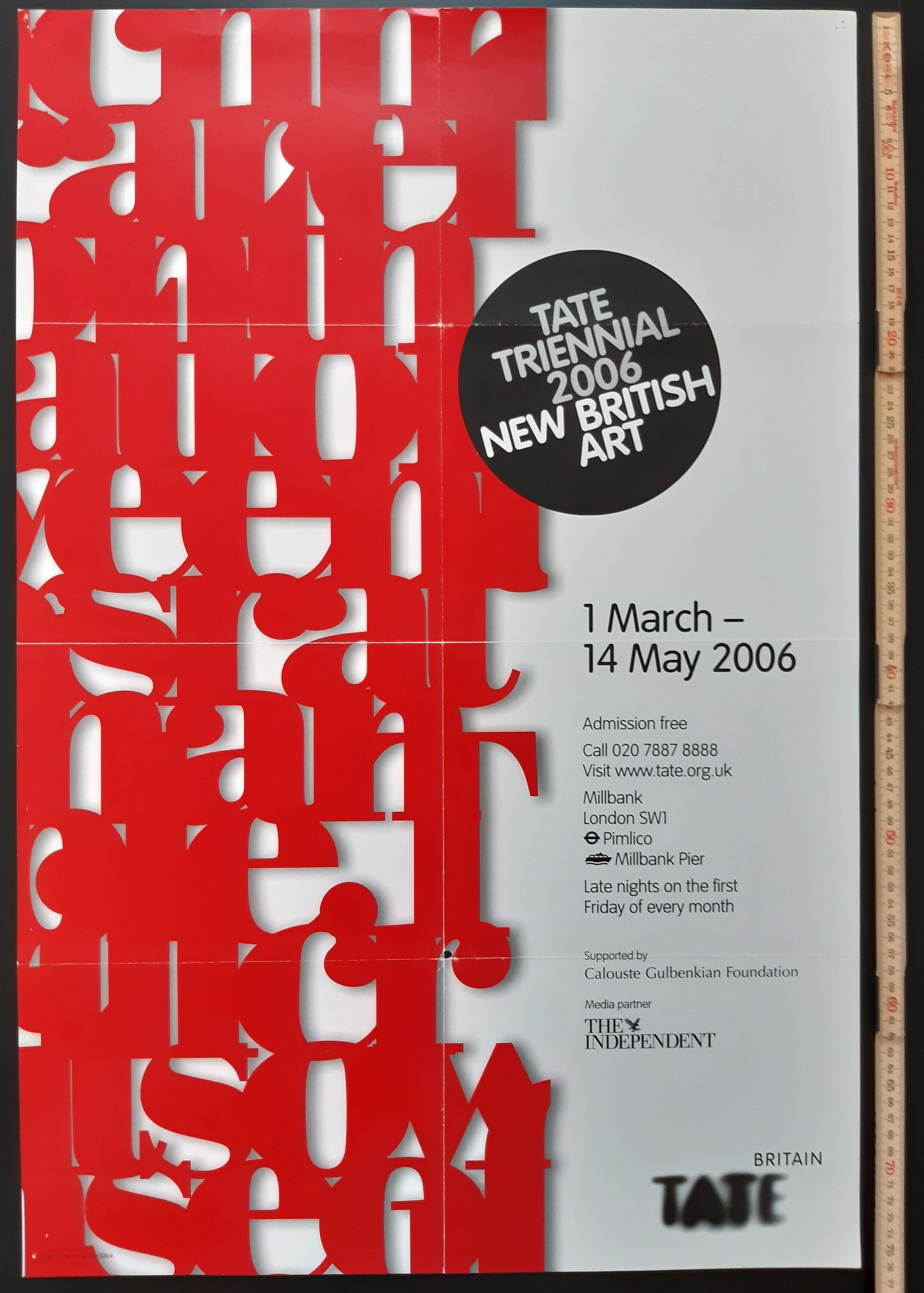 Liam Gillick Tate original art poster - 20.1"×29.9" (51×76cm)