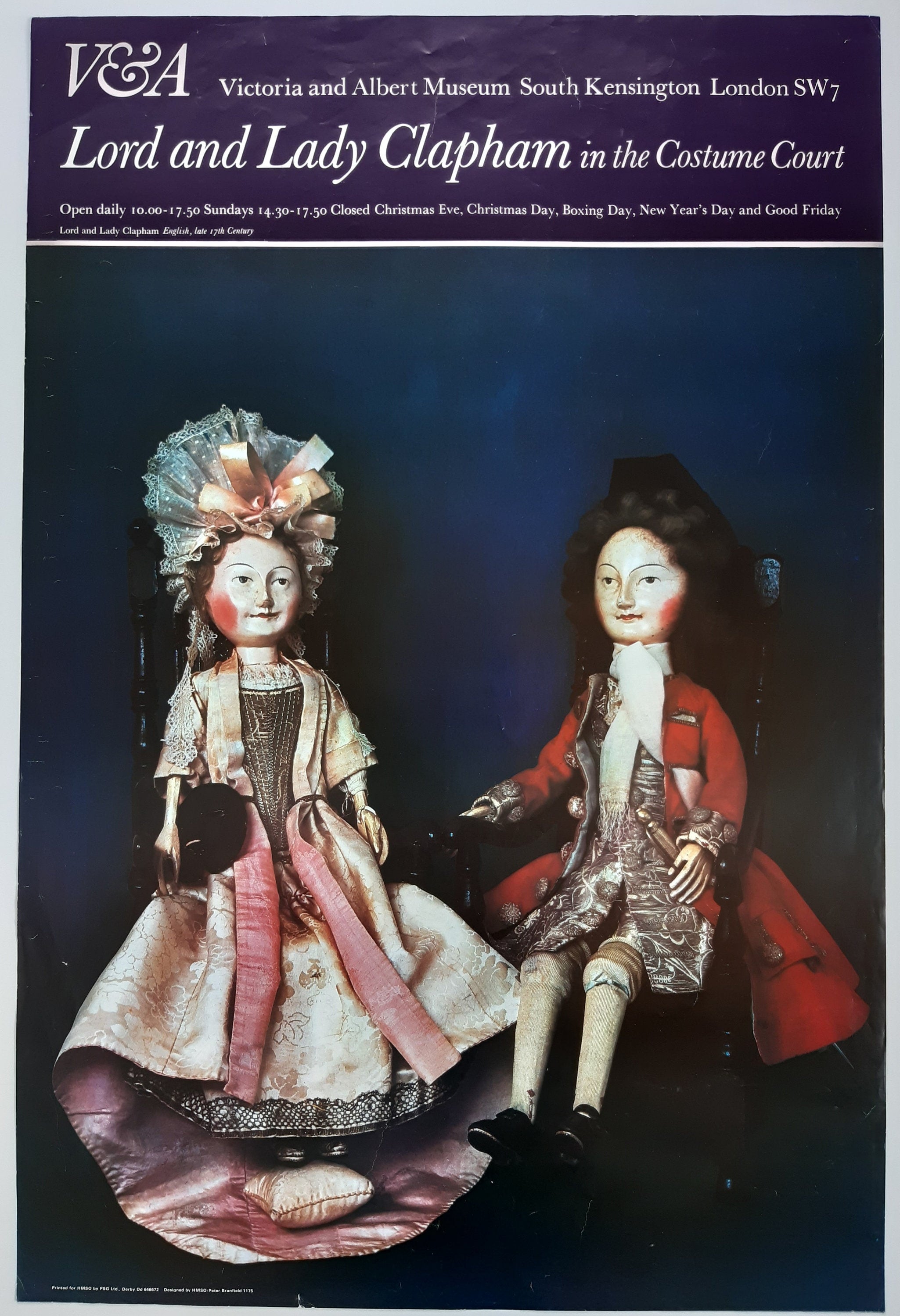 V&A exhibition poster Lord Clapham - 20.1"×29.9" (51×76cm)