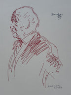Raphael Soyer original art poster - 15.7"×22.0" (40×56cm)