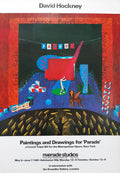 David Hockney original art poster - 26.8"×38.2" (68×97cm)