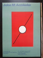 John M. Armleder art exhibition poster - 23.4"×33.1" (59.4×84cm)