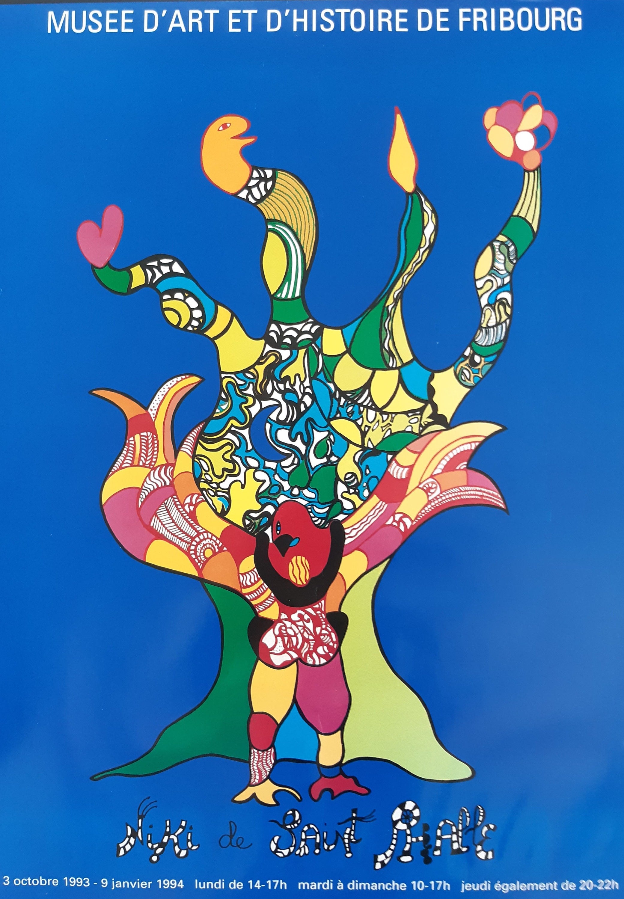 Niki de Saint Phalle original art Poster - 16.3"×23.2" (41.5×59cm)