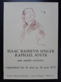 Raphael Soyer original art poster - 15.7"×22.0" (40×56cm)