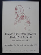 Raphael Soyer original art poster - 15.7"×22.0" (40×56cm)