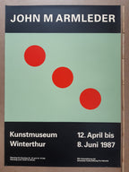 John M. Armleder art exhibition poster - 35.4"×50.4" (90×128cm)