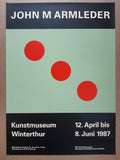 John M. Armleder art exhibition poster - 35.4"×50.4" (90×128cm)