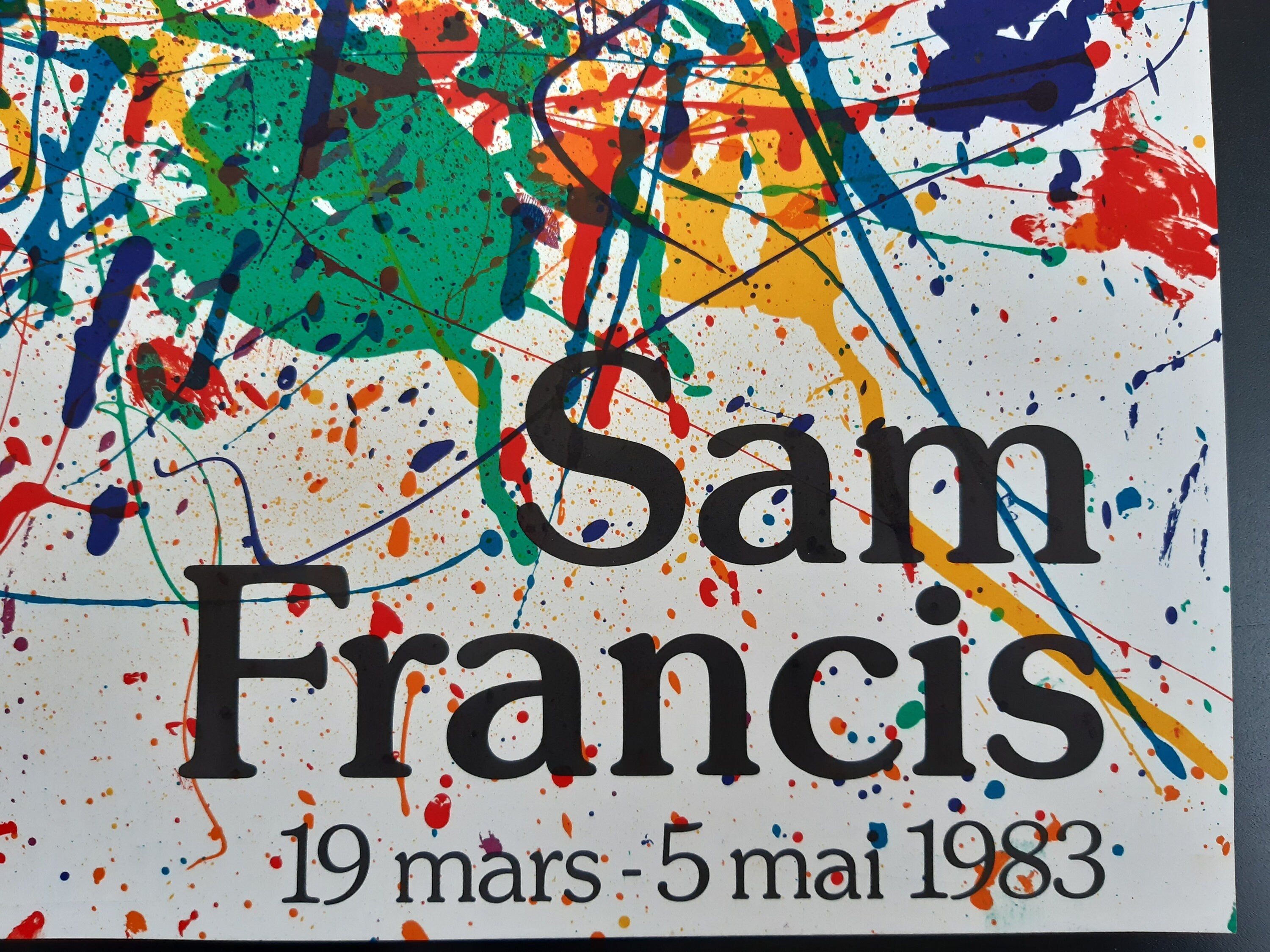 Sam Francis Original-Kunstposter – 52,8 × 88 cm