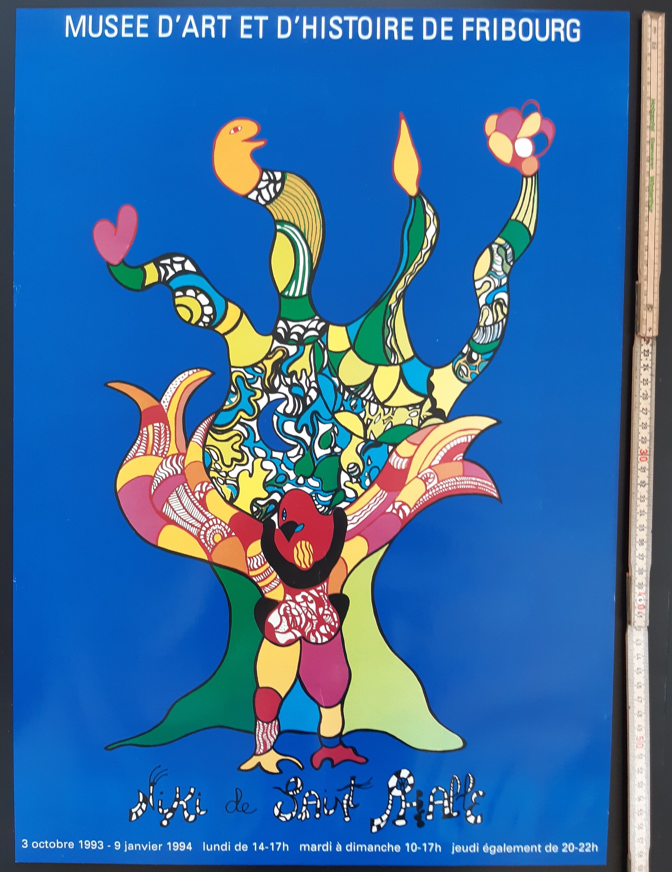 Niki de Saint Phalle original art Poster - 16.3"×23.2" (41.5×59cm)