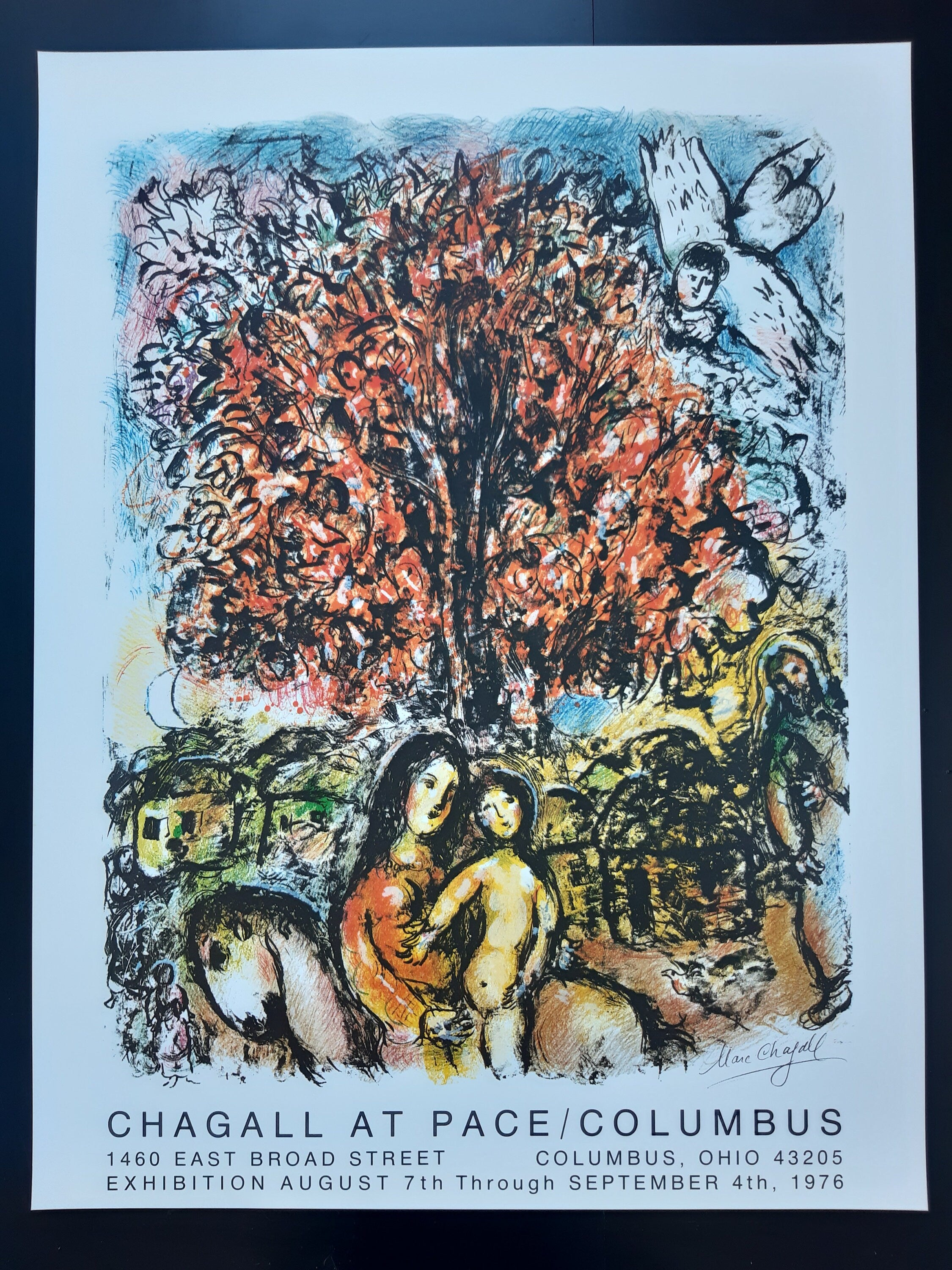 Marc Chagall original art poster - 24.4"×32.1" (62×81.5cm)