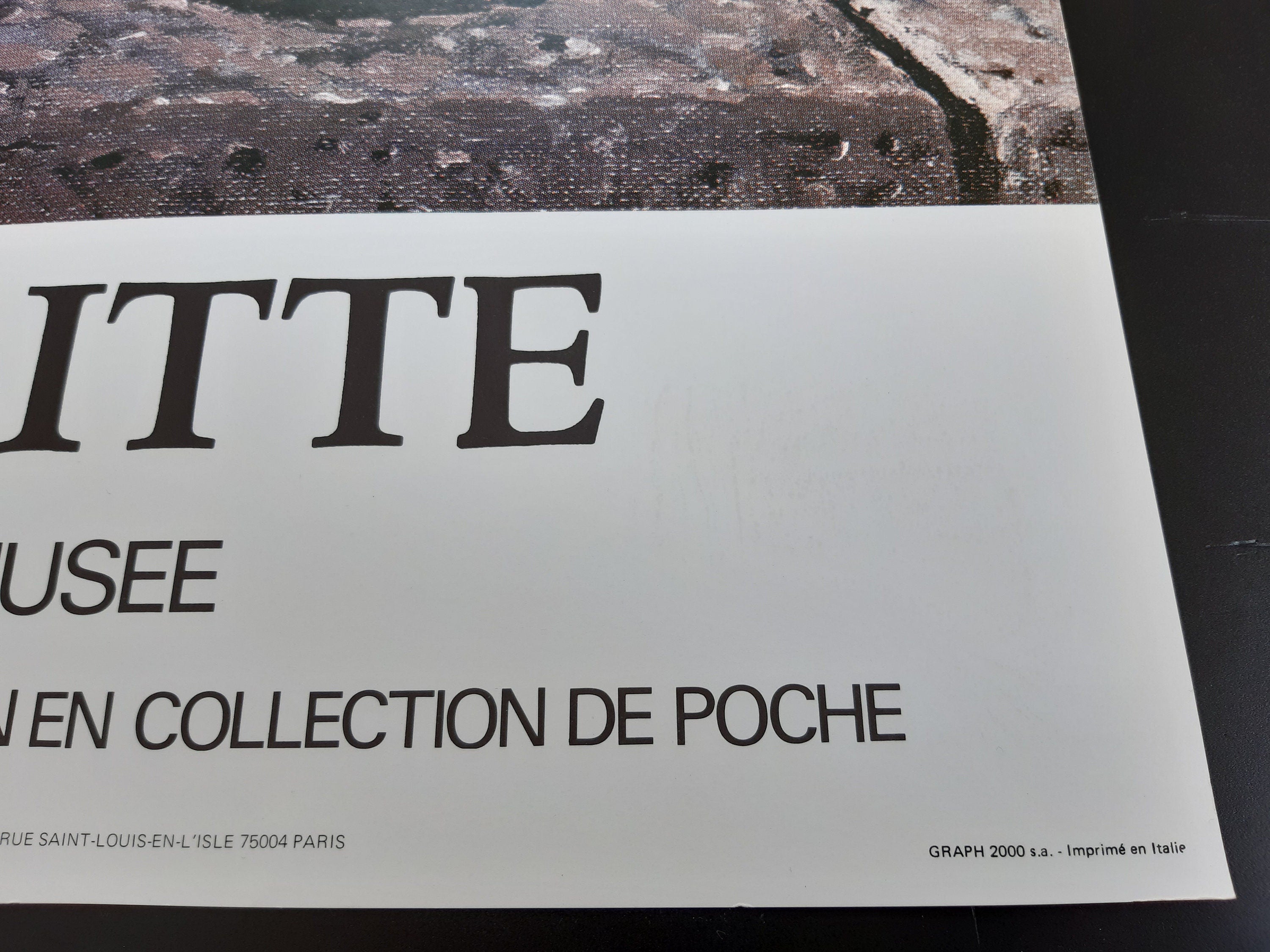 Rene Magritte original art poster - 20.6"×32.9" (52.2×83.5cm)