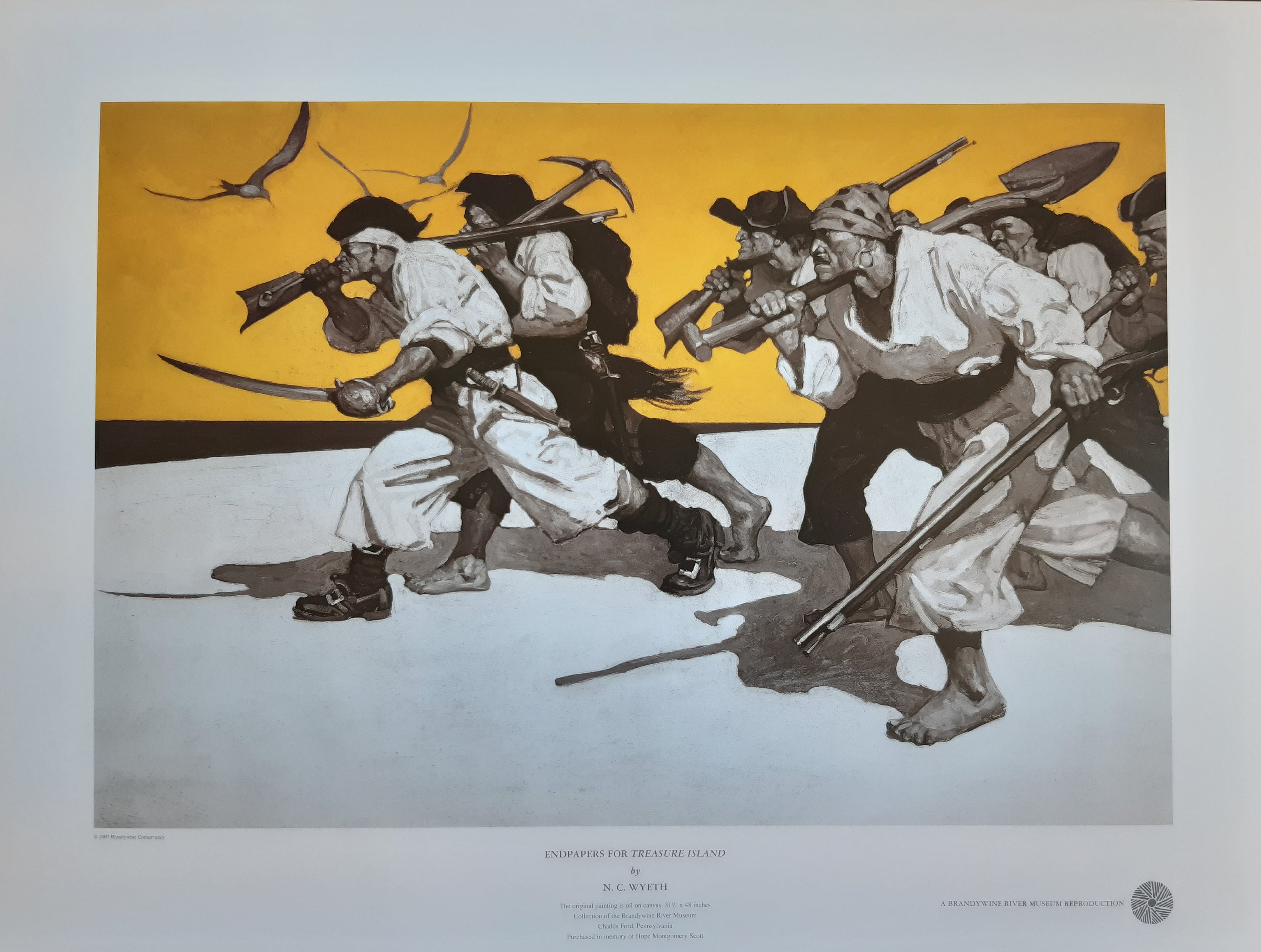 N. C. Wyeth Originalkunstplakat - 61 × 45,5 cm (24,0" × 17,9")