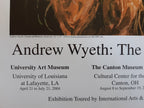 Andrew Wyeth original art poster - 18.7"×20.1" (47.5×51cm)